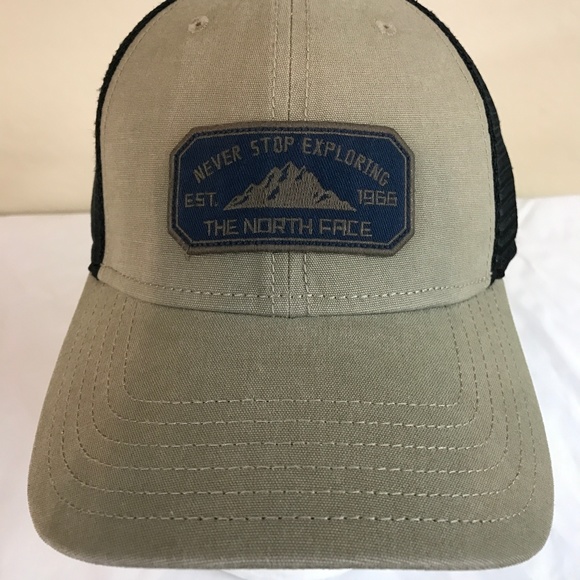 north face patches trucker hat